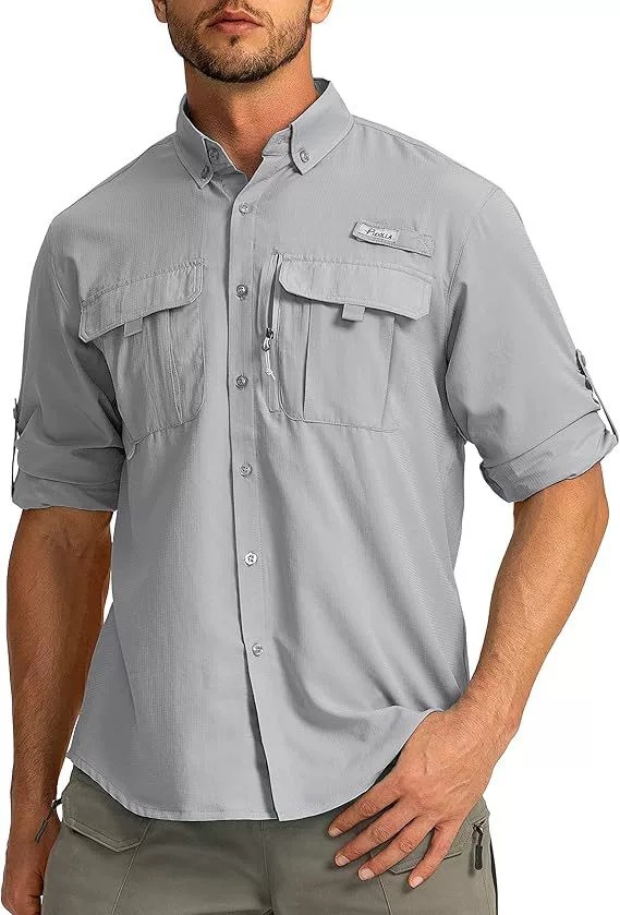 Camisa masculina manga comprida secagem rápida proteção uv_voghion.com