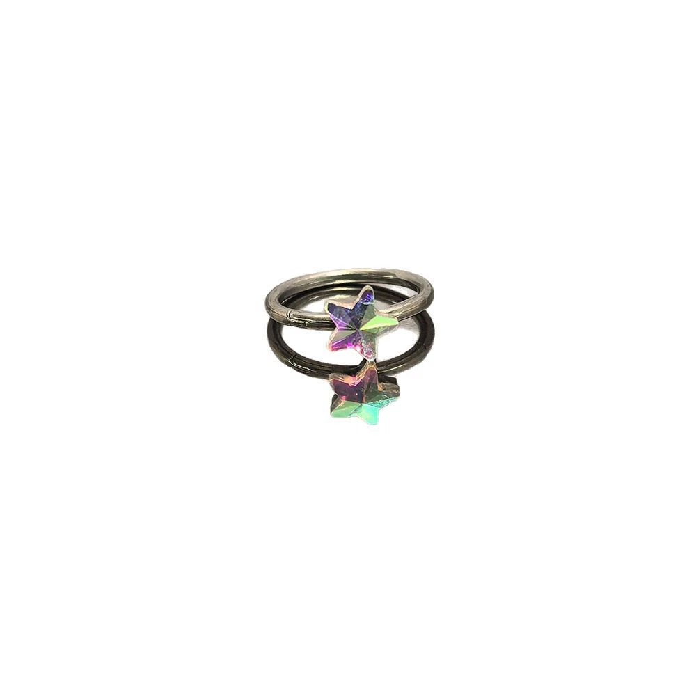 Multicoloured cute lip piercing stainless steel