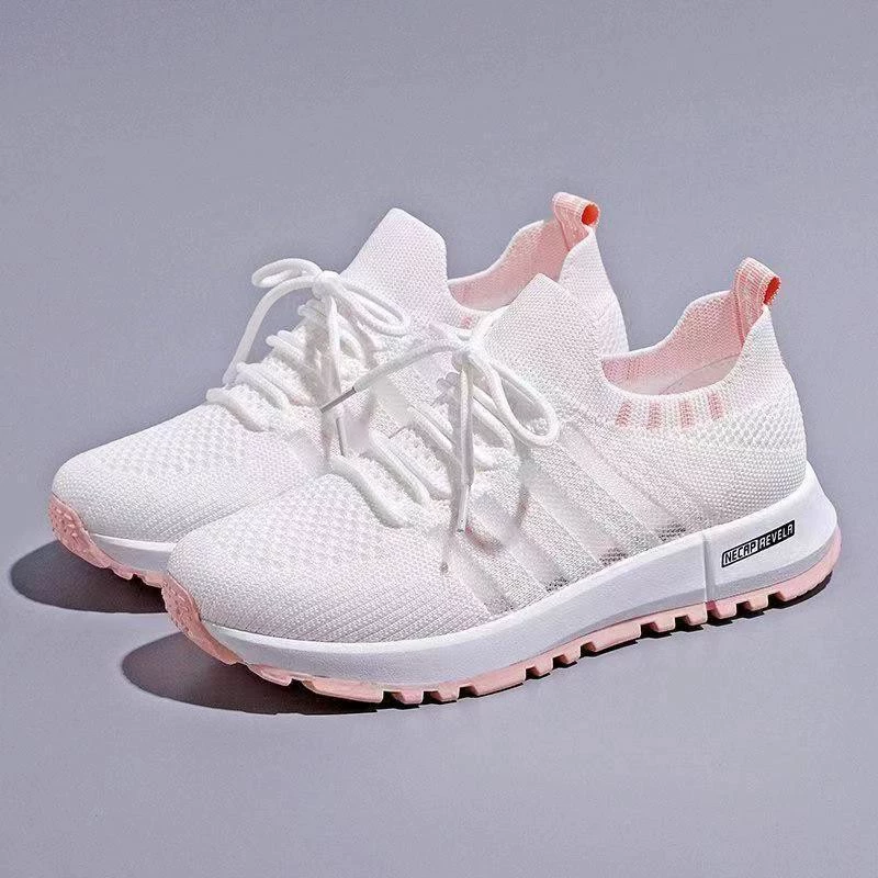 2024 Летняя новая маленькая белая обувь женская летняя тонкая и дышащая повседневная женская обувь повседневная дикая спортивная сетка папа