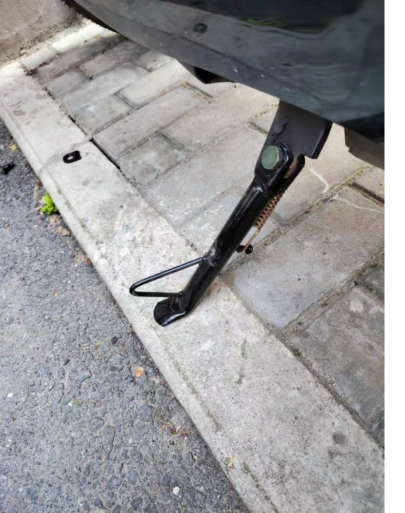 Electric Vehicle Support Stand Single Support Motorcycle Side Stand Single Leg Stand Motorcycle Parking Rack Side Support Vehicle Stand Ladder