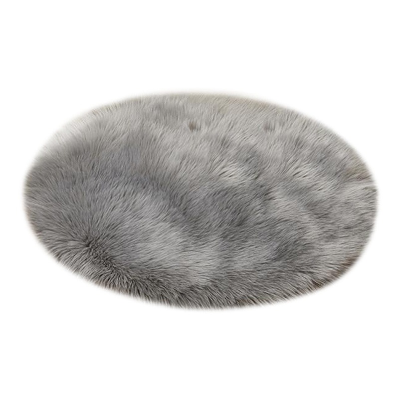 Entrega de una sola pieza alfombra de lana australiana como alfombra redonda alfombra de piso de felpa sala de estar mesa de café alfombra del piso del dormitorio