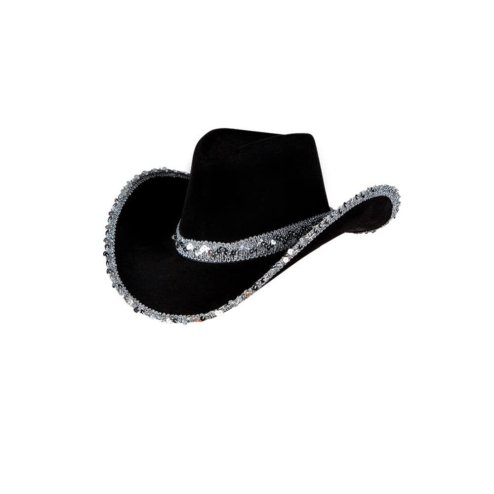 Venta al por mayor transfronteriza Amazon nueva fiesta novia sombrero de vaquero música fiesta sombrero de jazz fieltro sombrero de vaquero occidental