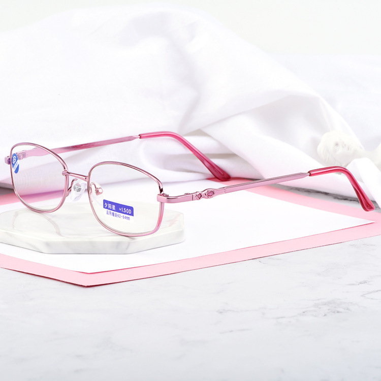 New women's business reading glasses lightweight full frame retro glasses frame middle-aged and elderly metal reading glasses 8-8953 New women's business reading glasses lightweight full frame retro glasses frame middle-aged and elderly metal reading glasses 8-8953