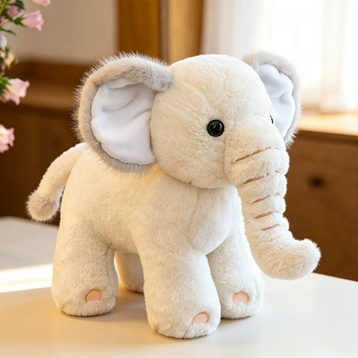 Cute Elephant Plush Pillow Cross-Border Plush Toy Comfort Pillow Sleeping Companion Doll Baby Sleeping Pillow Wholesale (Oyuncaq yastıqlar) - elephant-26cm02kg
