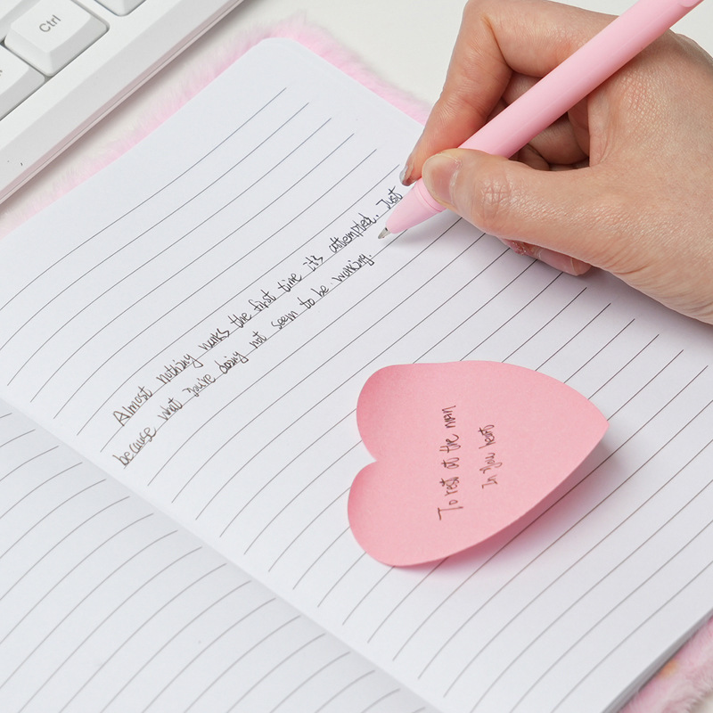 E Commerce Pink Office Set, Stapler, Staples, Tape Holder, Plush Notebook, In Stock._voghion.com