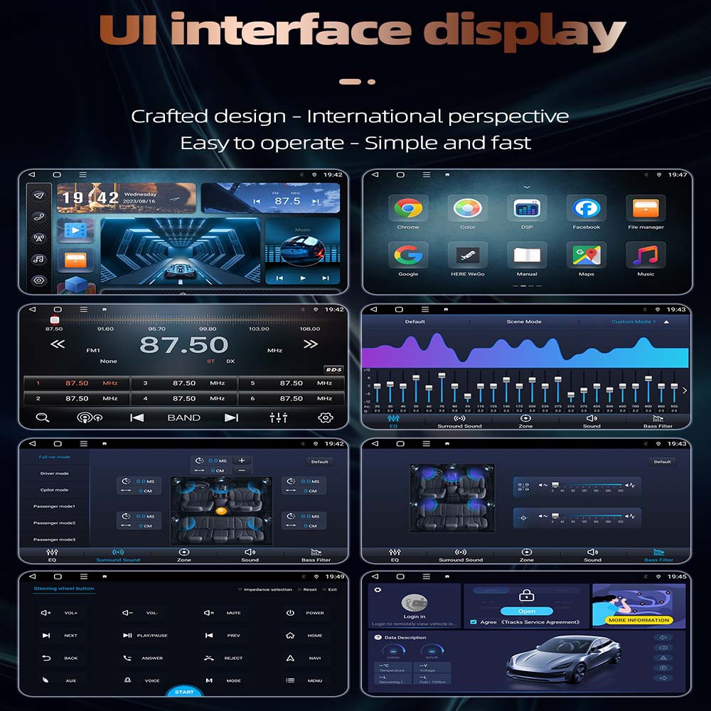 Best-selling Dingwei TS18 host Android large screen navigation 4G full network wireless carplay auto car navigation 