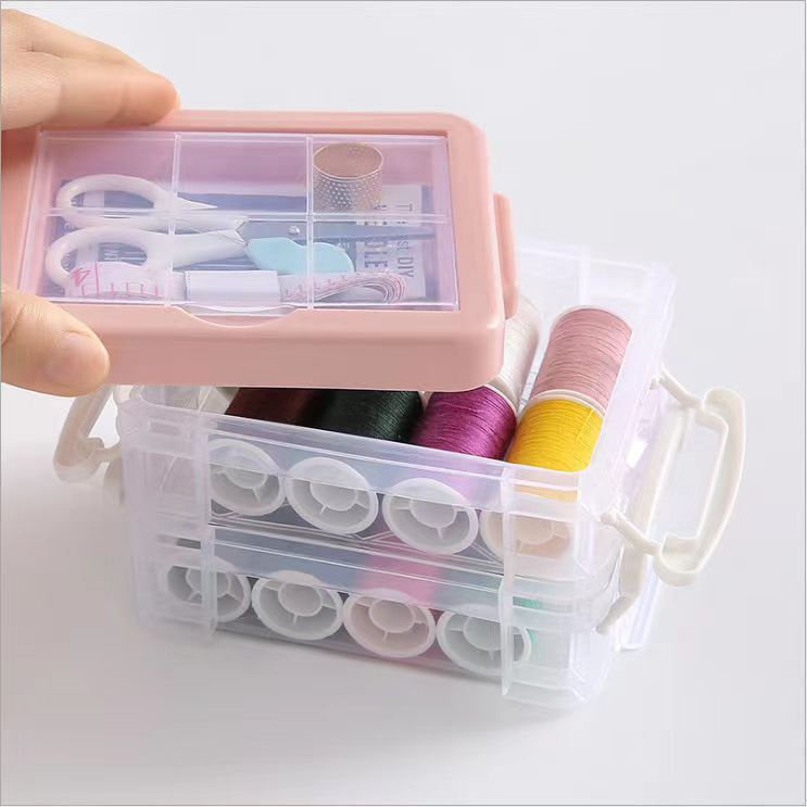 3層の家庭用携帯用の針箱を外します。|undefined