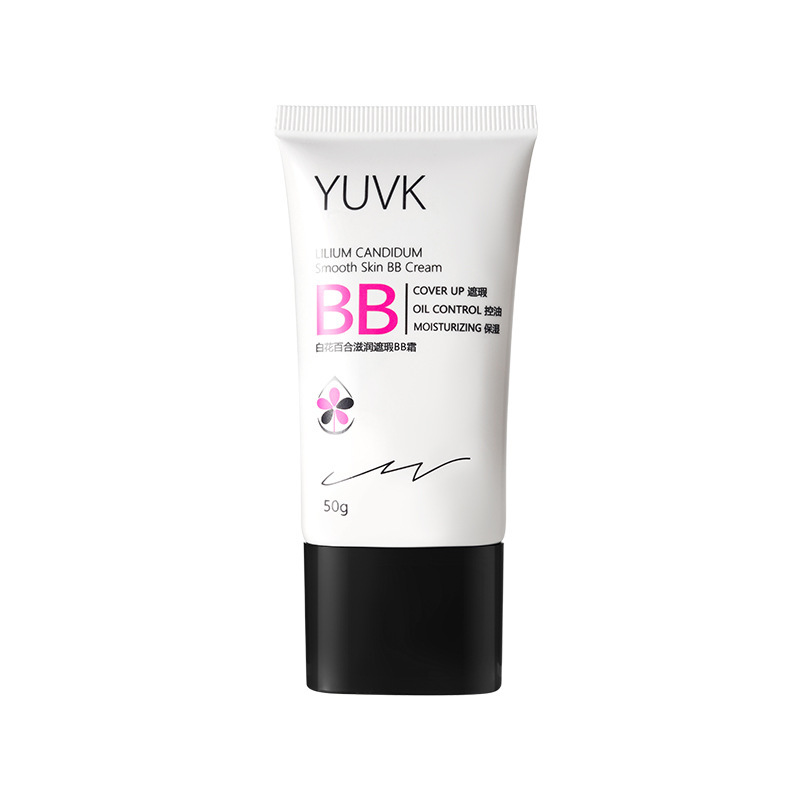 YUVK ホワイトフラワーユリ保湿コンシーラー BB クリームコンシーラーオイルコントロール保湿ノンスティックパウダーメイクアップクリームコンシーラー BB クリーム|undefined