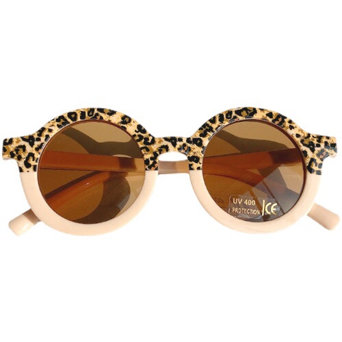 Children's sunglasses, cross-border girls' round-frame sun glasses, multi-color baby sun protection sunglasses, stylish and versatile sunshades.