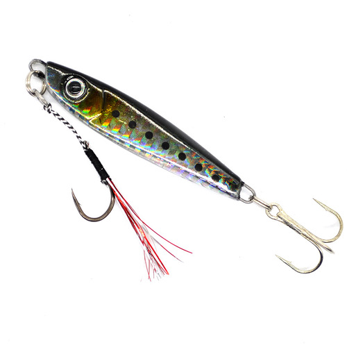 New model iron plate bait double hooks, three hook sinker lead fish, boat fishing sea fishing glow-in-the-dark long cast lure dragon tooth lead bait