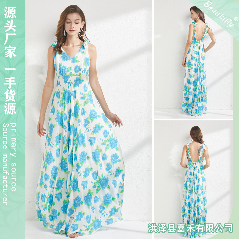 Summer elegant sexy fashionable dress sleevless