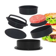 Plastic Burger Patty Press Manual Burger Buns Non-stick Round Rice Ball Mold PP Burger Shape Patty Press