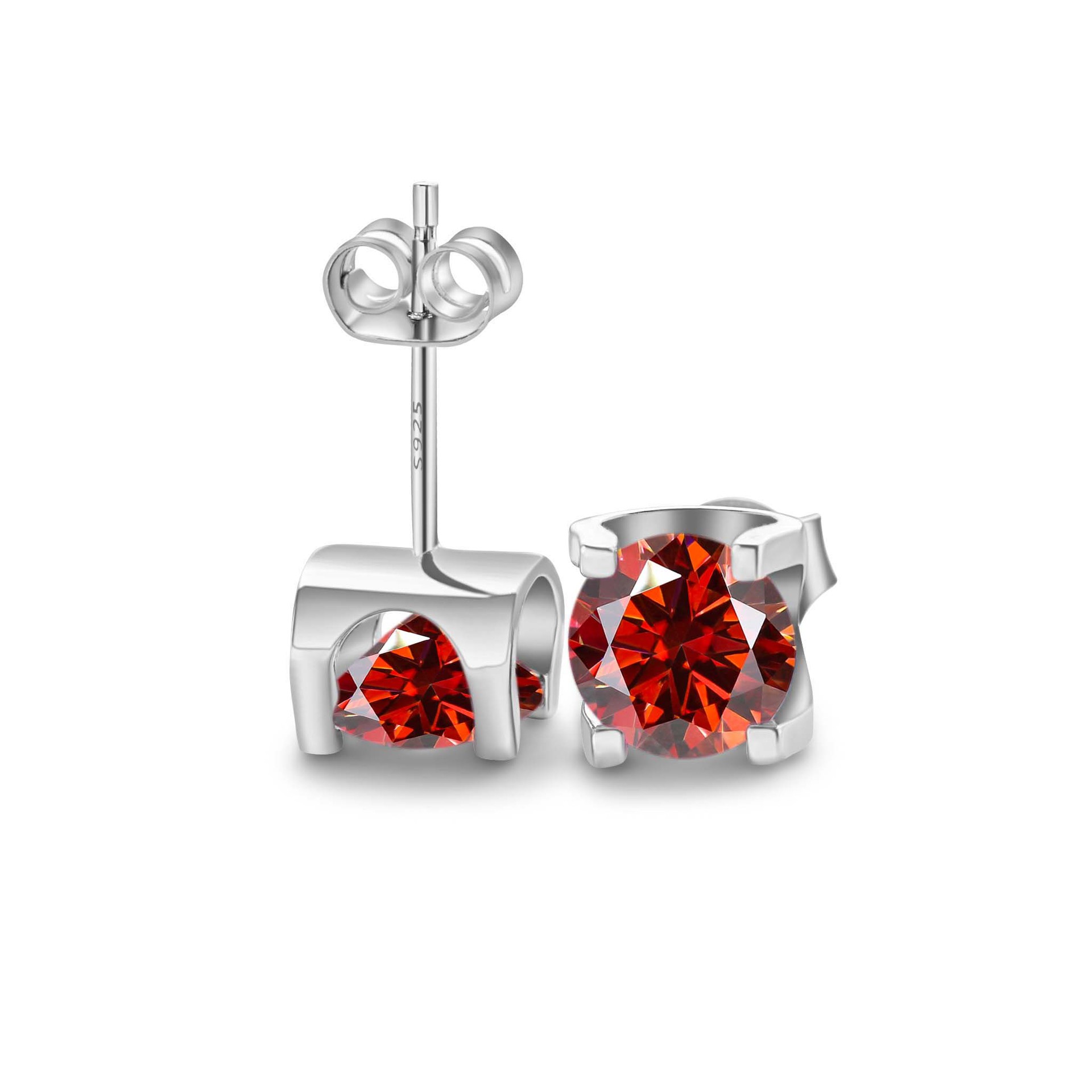 Color azul-verde pernos de piedra de mozanita estilo de cabeza de toro S925 material de plata en vivo suministro de comercio electrónico transfronterizo exclusivo