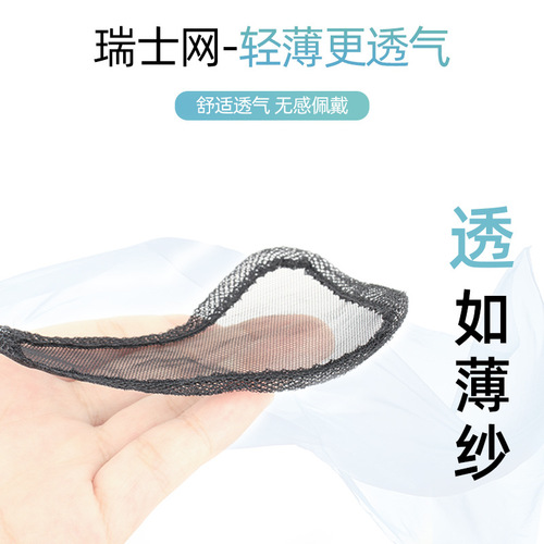 Wig piece for real hair, Swiss net head replacement piece, light and breathable, does not weigh on the head to cover gray hair, Xuchang wig for women