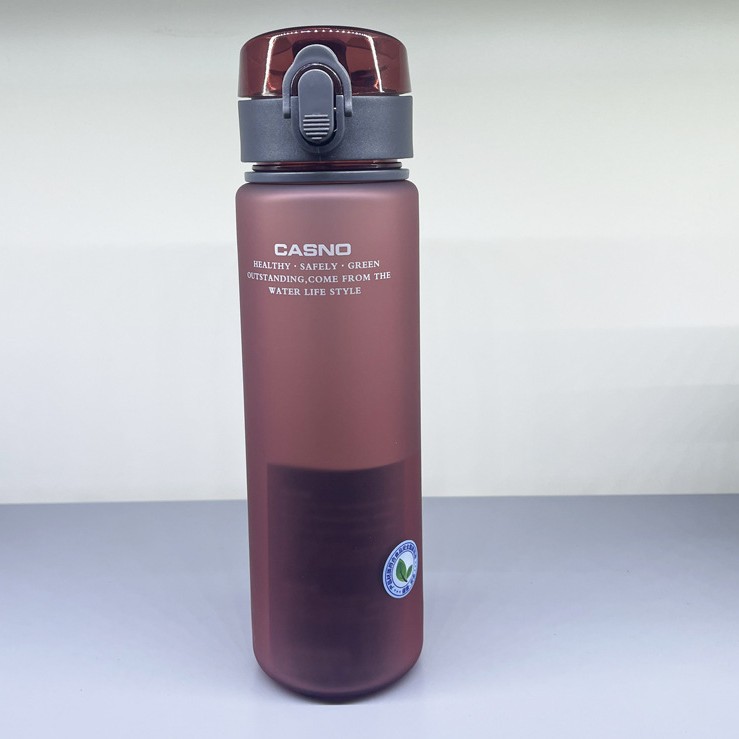 Cassino esmerilado deportes taza de agua portátil de plástico taza para hombres y mujeres creativo estudiante portátil hervidor con tapa espacio taza