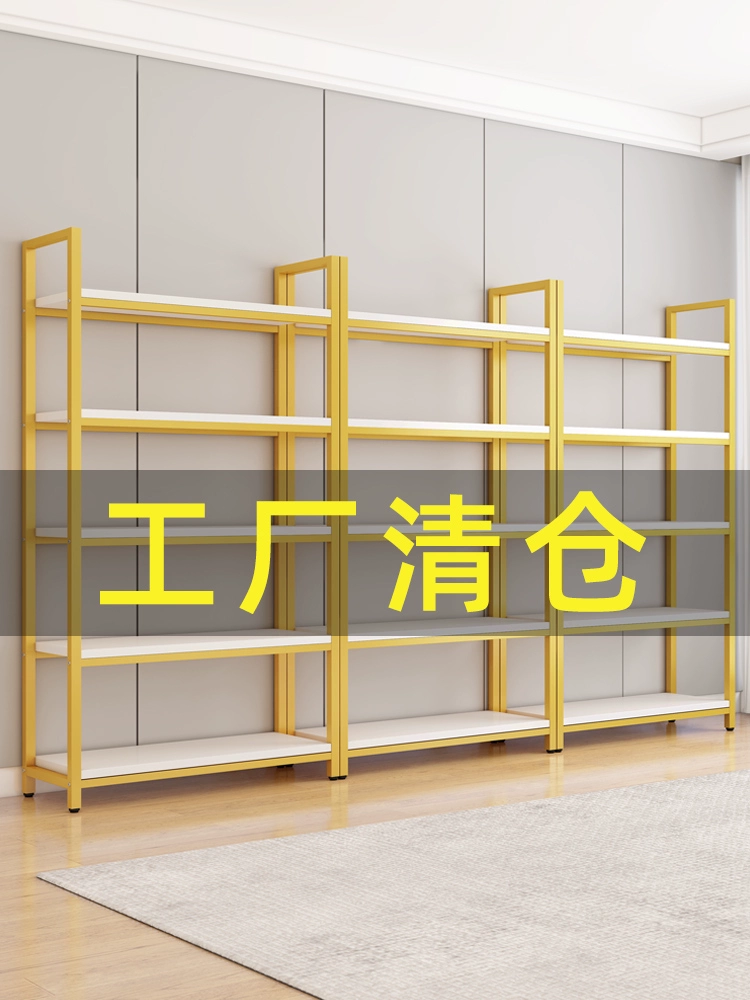 Полки стальные-деревянные стеллажи для хранения супермаркеты, магазины, витрины, многослойные сумки для обуви, витрины для косметических продуктов, витрины