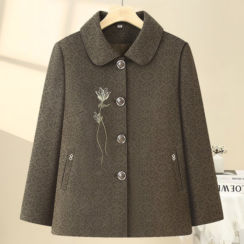 奶奶装秋装外套中老年人女妈妈春秋上衣新款老太太衣服60岁70婆婆|undefined
