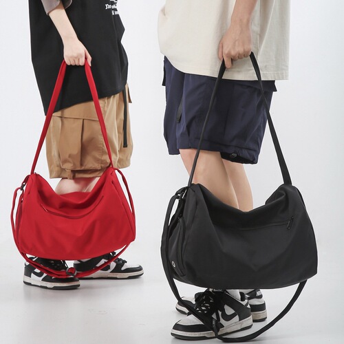 Sports yoga fitness bag short-distance lightweight travel bag large capacity women's swimming fitness bag men's solid color simple large bag