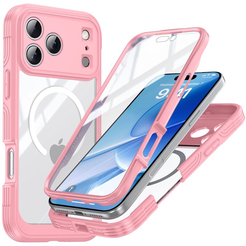 适用苹果17透明三防手机壳magsafe磁吸iPhone17Air户外ProMax防摔|undefined