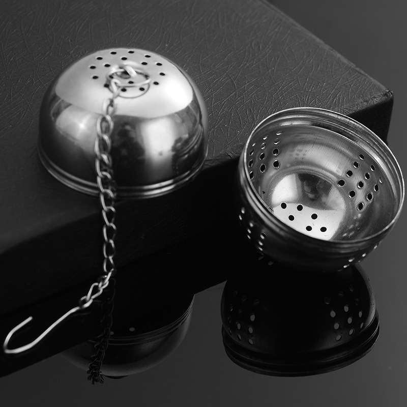 Filtro de bola de condimento de acero inoxidable Bola de condimento para hacer té con fugas de té Sopa de estofado Bola de té de cocina Weibao