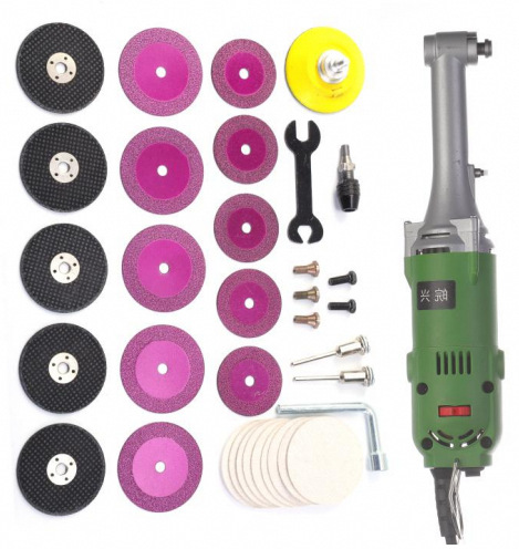Molino eléctrico transfronterizo en una nueva máquina de costura de mano pequeña máquina de limpieza de costura eléctrica conjunto de máquina de corte de codo eléctrica
