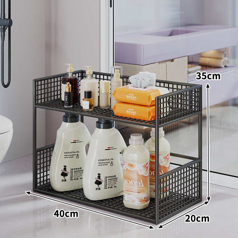 Estante Organizador Móvil de Baño de Hierro para Baño