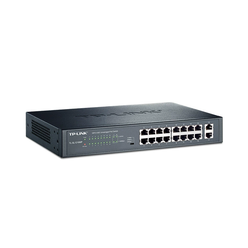 TP-Link гигабитный uplink 16-порт управляемый POE мониторинг VLAN сетевой коммутатора TL-SL1218MP