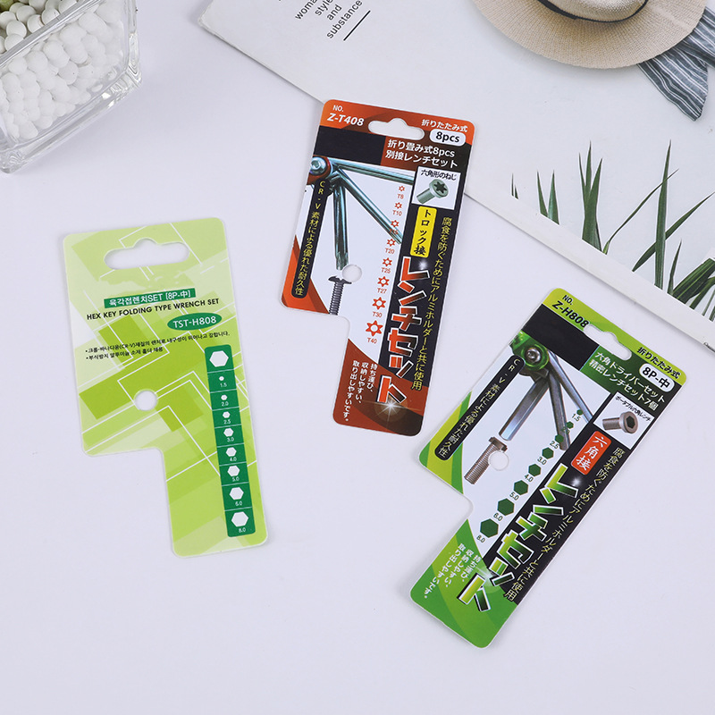 日用品六角接包装纸 卡铜版纸吊牌单面吸塑纸卡 挂卡服装吊牌批发