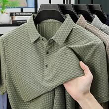 L 18535 Checker Jacquard Lapel Tee ���̸��Ứ���� T ��