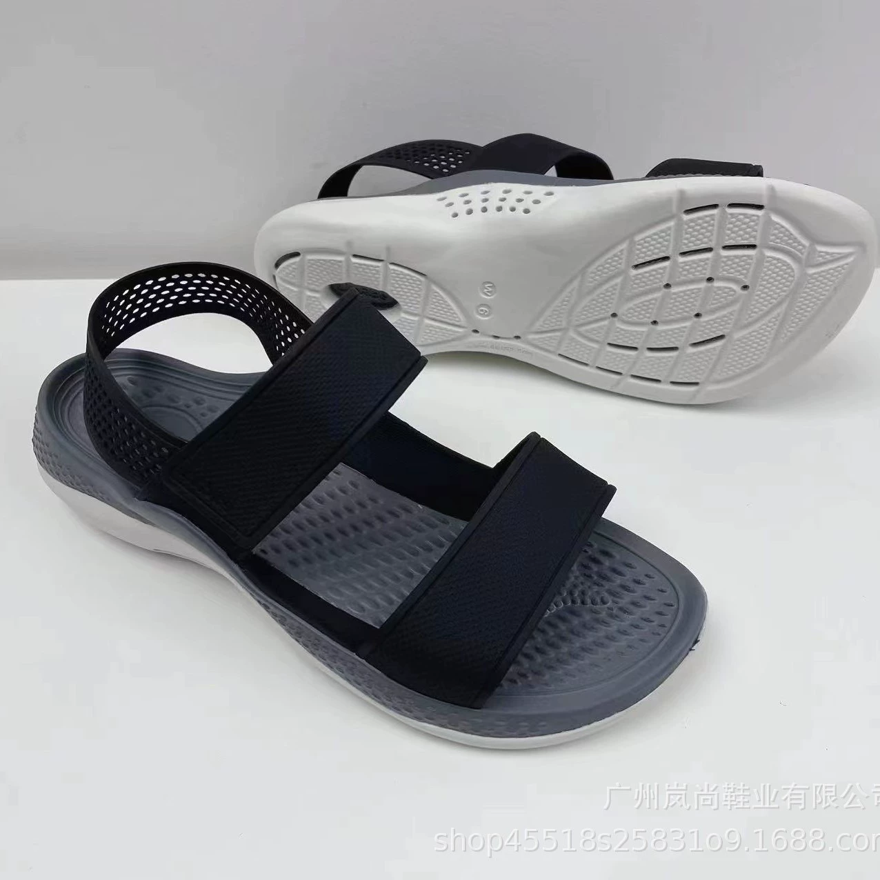 Женские сандалии на мягкой подошве, туфли без каблука, шлепанцы с неглубоким ремешком, уличные повседневные нескользящие дышащие пляжные туфли, универсальные и удобные.