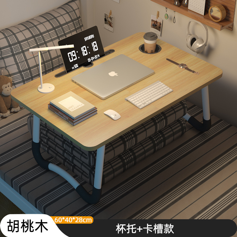 ベッドデスク折りたたみ式小さなテーブル学習ラップトップ折りたたみテーブル怠惰な家庭用出窓学習テーブル|undefined