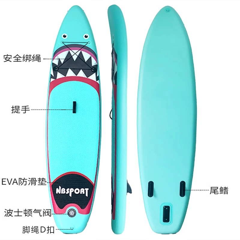 Inflatable SUP Paddle Board, 320×76×15 cm, Lightweight Foldable Stand-Up Board