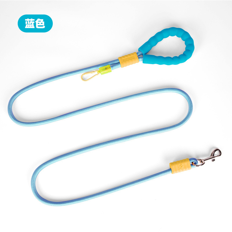 Uno para dos a prueba de explosiones, cuerda para pasear al perro de dos cabezas, cuerda p, cuerda redonda de nailon de color, cuerda para pasear al perro al aire libre, cuerda para pasear al perro