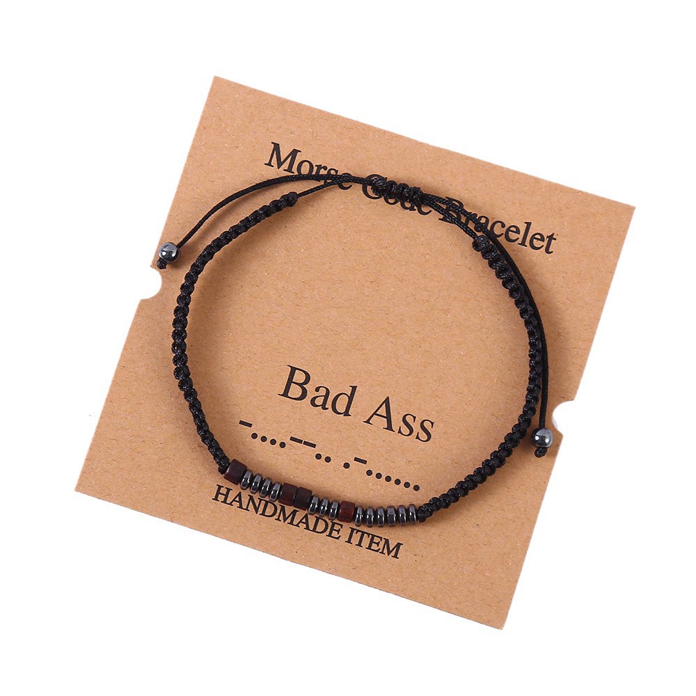 15g Weight Iron Stone Pendant Material Drawstring Bracelets Classification rope Chain Material 1 Piece Quantity Holiday, Daily Occasion rope, Iron Stone Material Geometric Pattern Unisex Gender Beaded, Braid Design Classic Style Style Classic Style Geometric Rope Iron Stone Wholesale Drawstring Bracelets 12