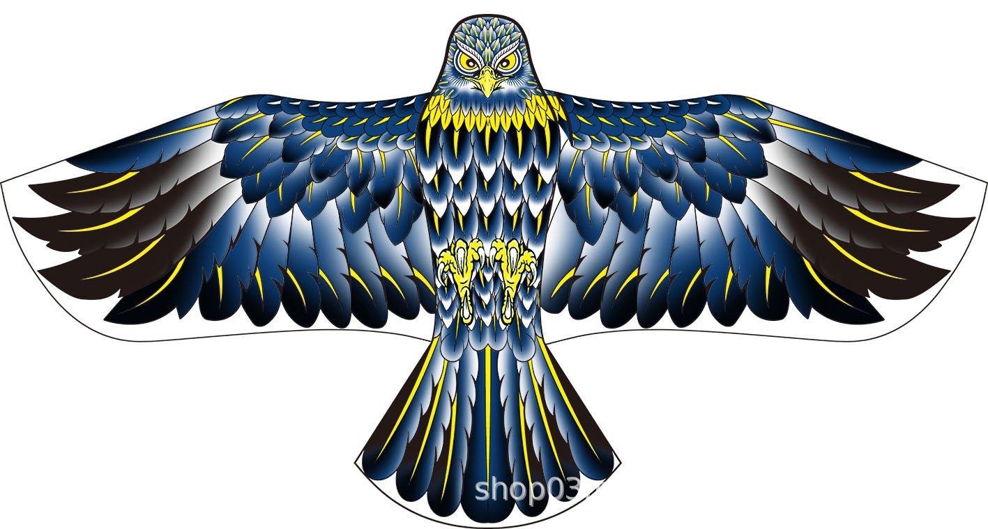 Weifang Eagle cometa al por mayor pastoral pájaros aterrorizadores de pájaros artefactos de la brisa fácil de volar niños dibujos animados adultos fabricantes de cometas
