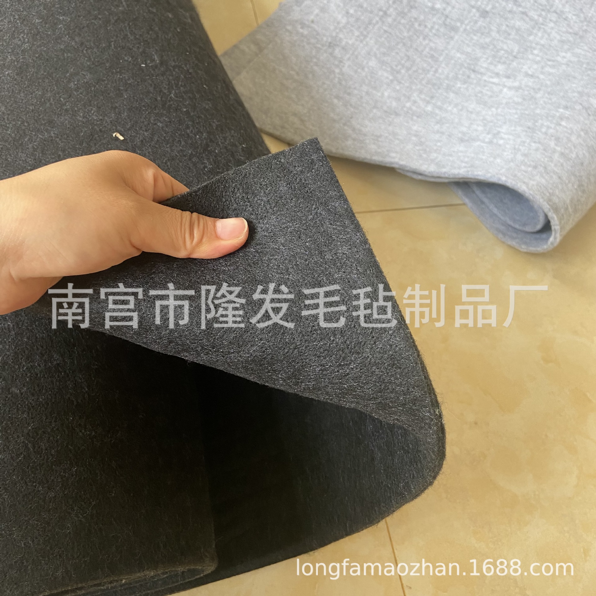 阻燃不织布毛毡 PET阻燃纤维无纺布戟绒布 低熔点涤纶针刺无妨棉