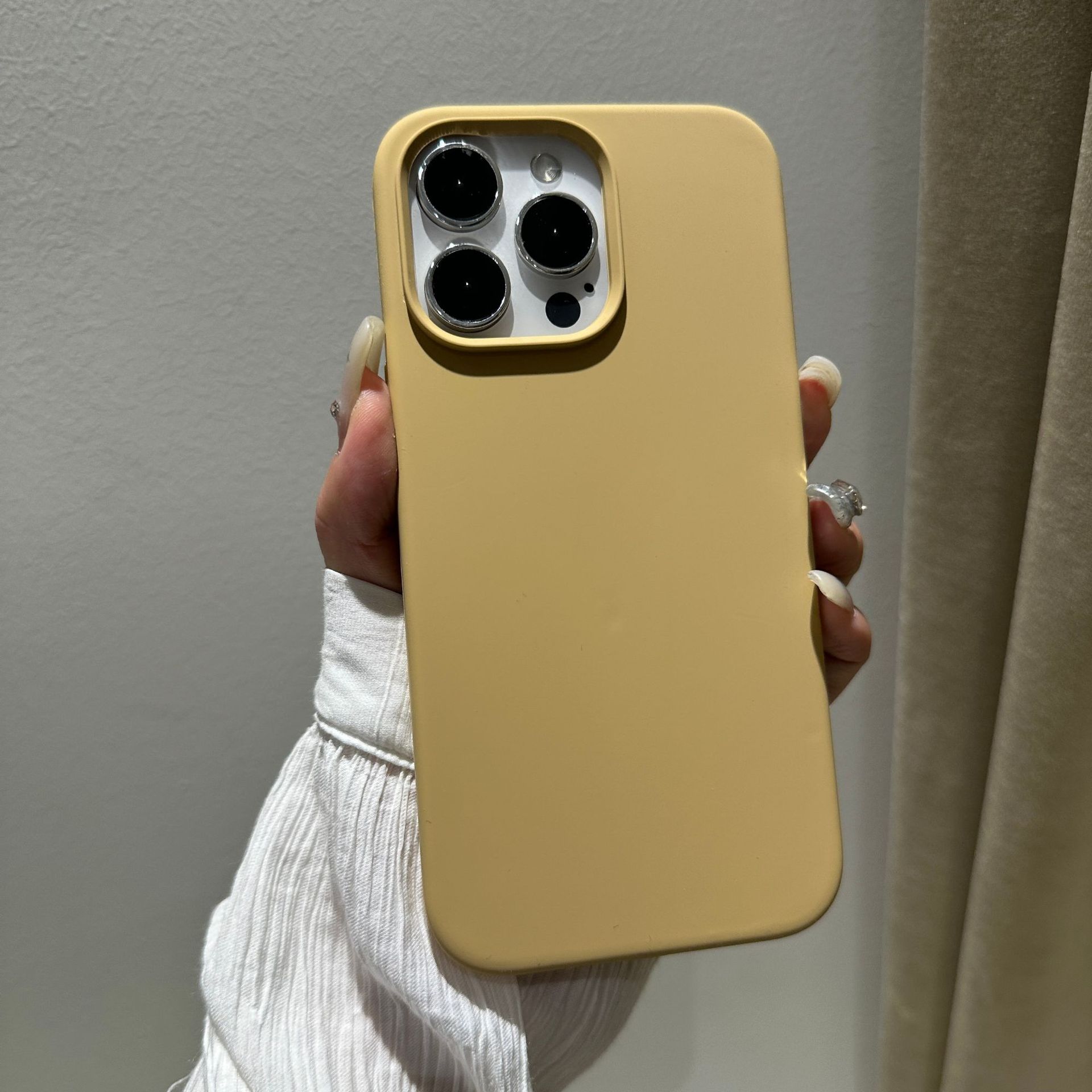 Adecuado para iphone12 funda de silicona líquida Apple 11pro piel sensación esmerilado 12max con LOGO pelusa teléfono caso