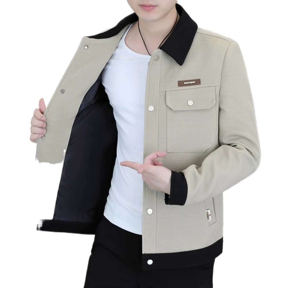 Теплая элитная демисезонная универсальная куртка, slim fit
