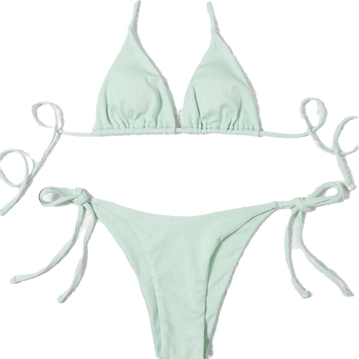Women's Sexy Three Piece Bikini Two Piece Swimsuit American Style Beach Hot Spring Swimwear_ecoleips.com