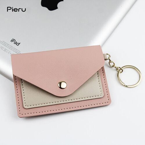 Cross-border new creative fashion small card holder for women, candy-colored keychain accessories, student bus card case, wholesale