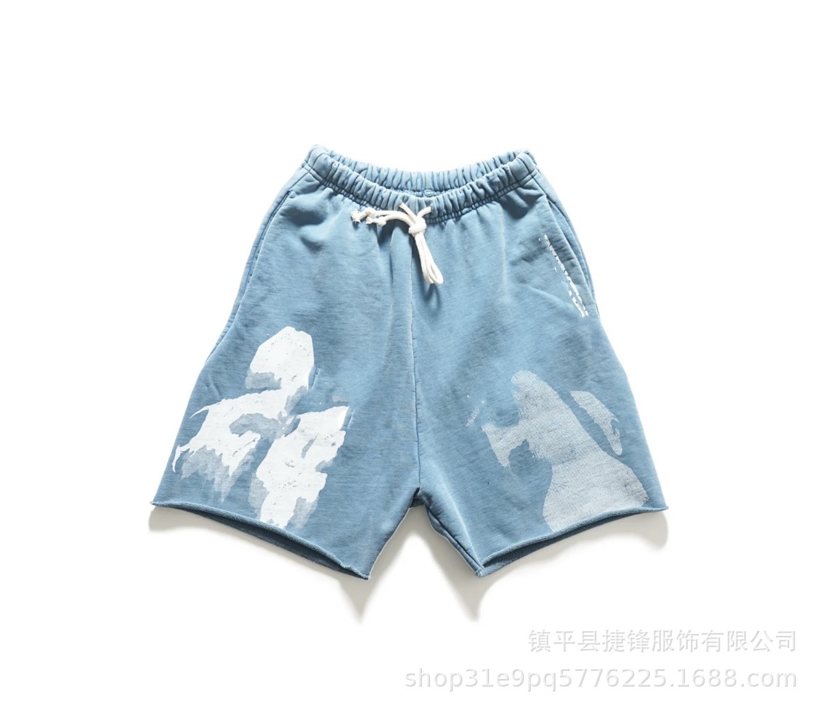 クロスボーダーの新型欧米のファッションブランドのレトロな水洗いは古い落書きをします。