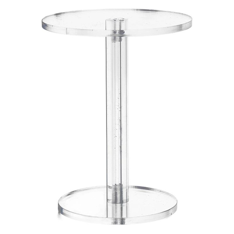 Круглая подставка для дисплея Прозрачная глиняная Слепая Коробка ручной работы Косметика Парфюмерия Маленькие украшения Акриловая стойка для хранения ювелирных изделий