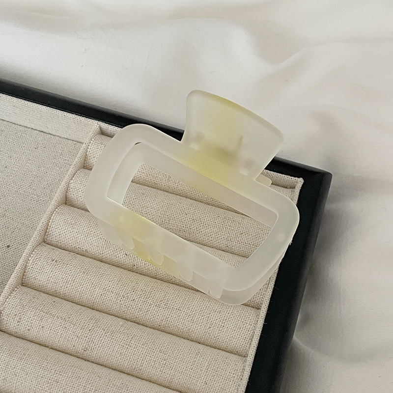 Gran clip de tiburón esmerilado acrílico simple horquilla tocado volumen gran horquilla de alto grado accesorios para el cabello al por mayor