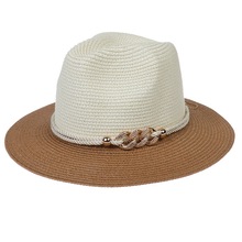 春夏季巴拿马大沿草帽子男可折叠夏季女草编爵士帽礼帽沙滩防晒帽