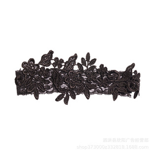 European and American Fashion Bridal Wedding Lace Flower Garters Elastic Leg Garters Western Wedding Supplies Cross-Border