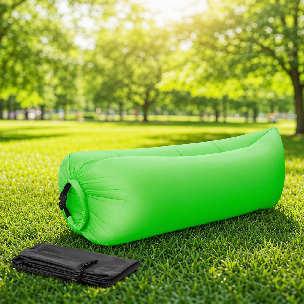 Outdoor Inflatable Mattress Double Camping Air Mattress Portable Manual Inflatable Mattress Air Sofa Sleeping Bag