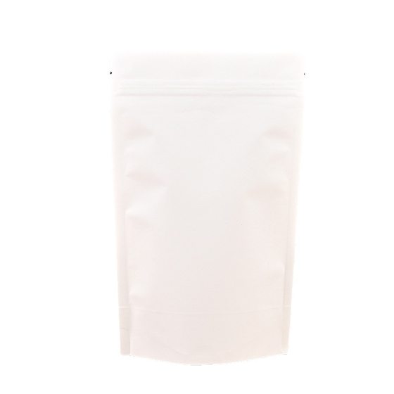 White Kraft paper tea eight-sided sealing bag packaging bag aluminized food self-sealing bag self-supporting organ bag factory wholesale