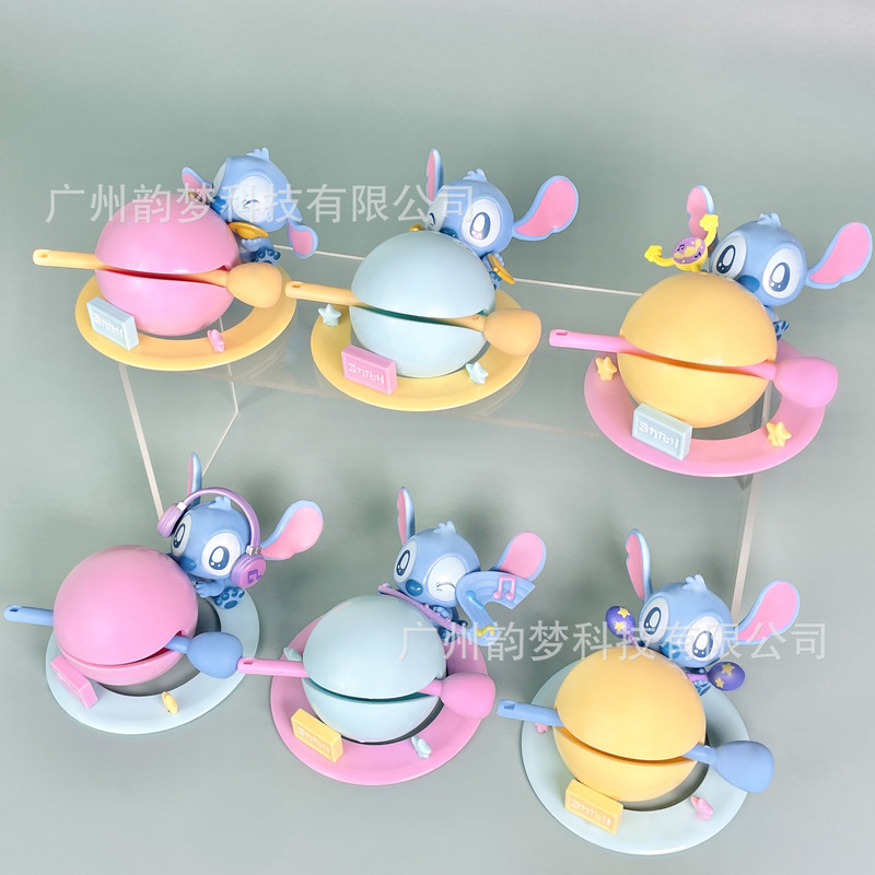 包邮音乐会米奇米妮手办星际宝贝史迪仔盲盒扭蛋娃娃机摆件公仔|undefined