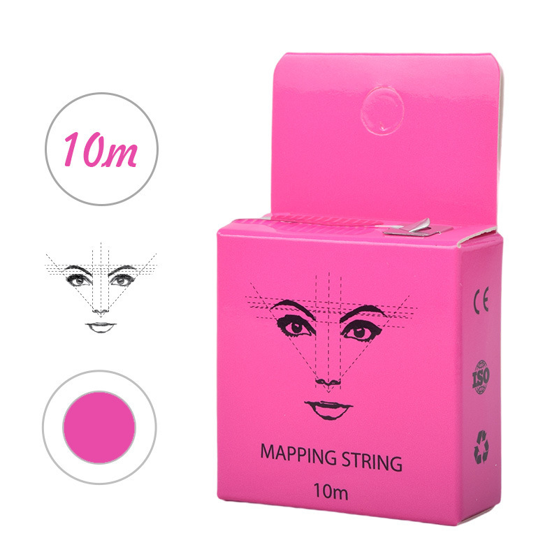 10 meters pink ink embroidery line ruler embroidery mapping line box containing ink positioning ruler mapping string