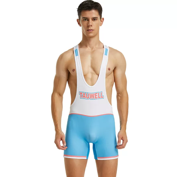 Source New Men's Training Vest Tauwell Special Brand Cross-Border Color Matching Men's Jumpsuit Vest Wholesale